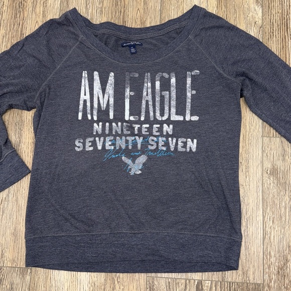 Women’s size L  American Eagle Outfitters Graphic 3/4 Tee - Picture 5 of 9